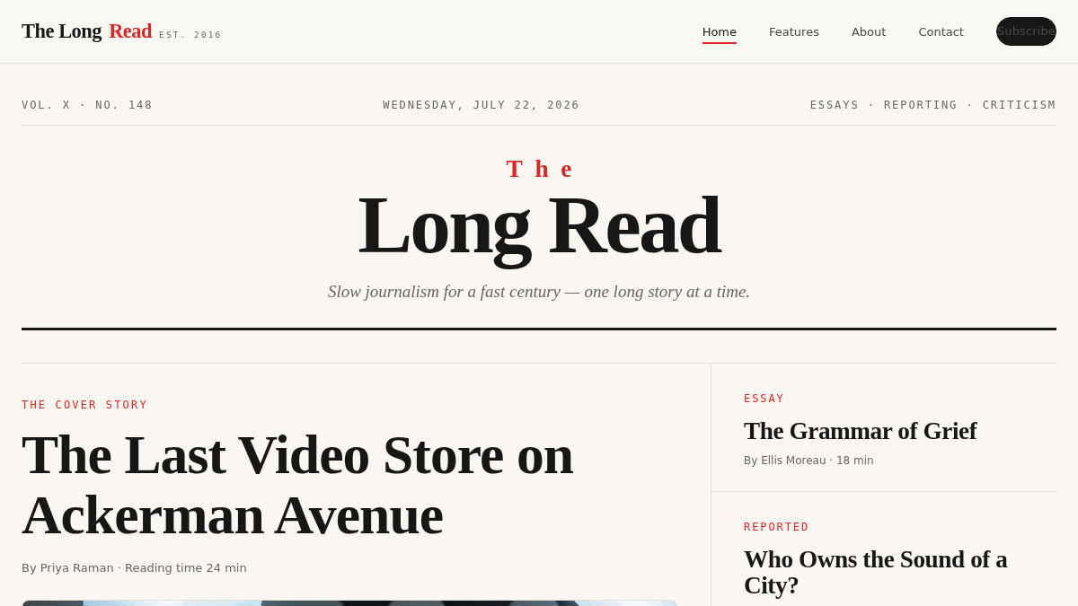 The Long Read