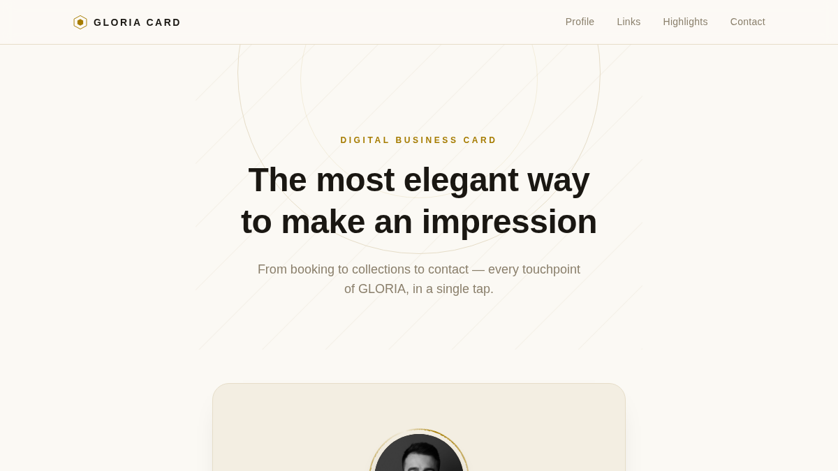Gloria Card